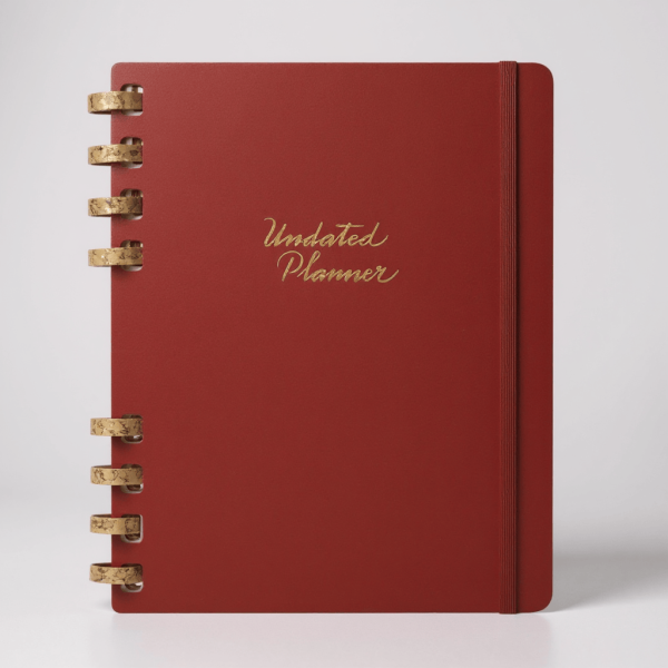 Undated Life Planner XL - Cherry Crush